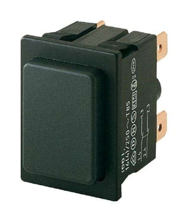 Marquardt (01661.0201-00) Pushbutton Switch, 1660, DPST, On-Off