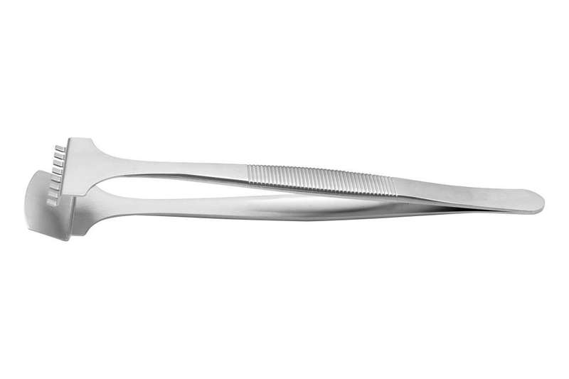 Ideal-Tek (8WF.SA) Tweezer, Wafer, Stepped Bottom Paddle, Stainless Steel