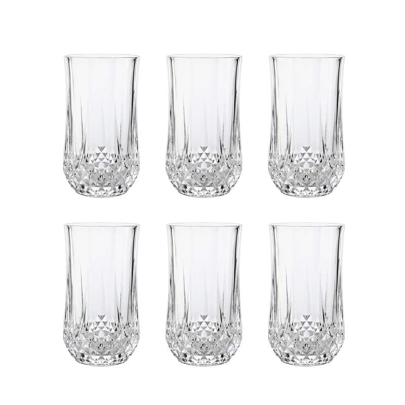 Crystal Drinking Glasses - Set of 6