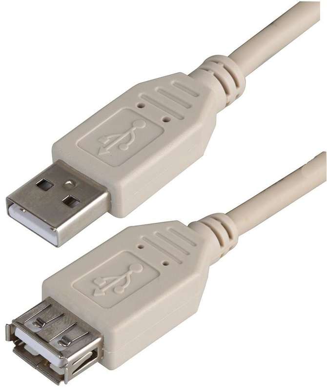 Pro Signal PSG91432 USB Cable, Type A Plug to Type A Receptacle, 0.25 m