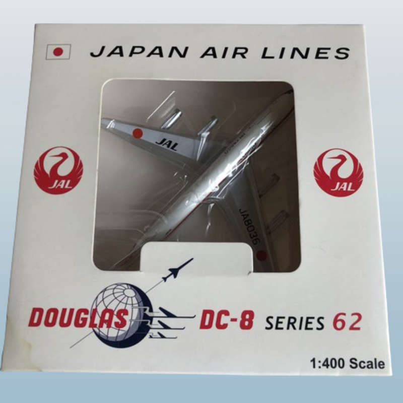 1:400 Scale, JAL ( Japan Air lines) Cargo, Douglas DC-8, Display Model