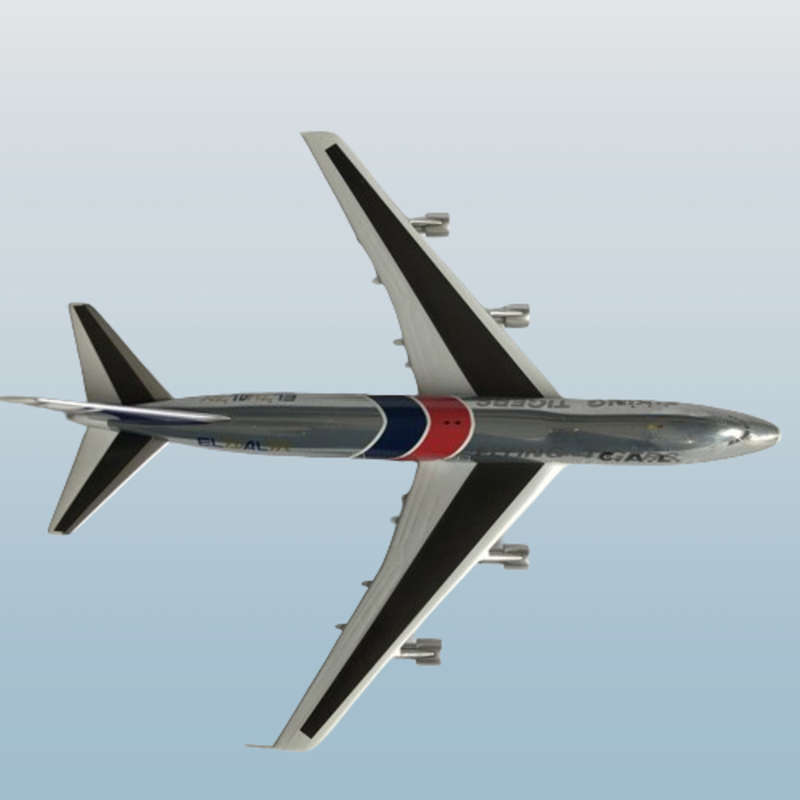 1:400 Scale, CAL Cargo Air lines, EL AL, Boeing 747-100, Display Model.