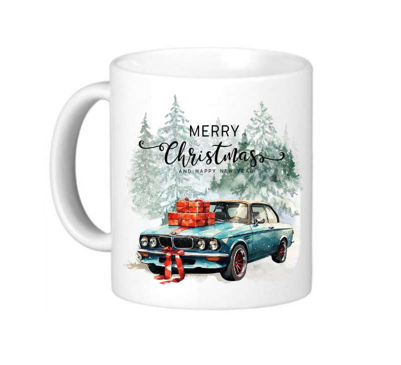 BMW Christmas Mug -  Vintage Design