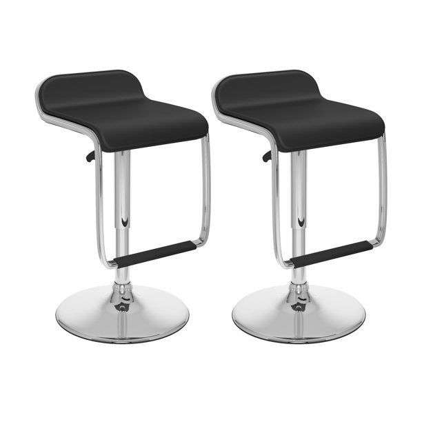 Bar Stools / Kitchen Breakfast Low Back Chairs  2 Pack