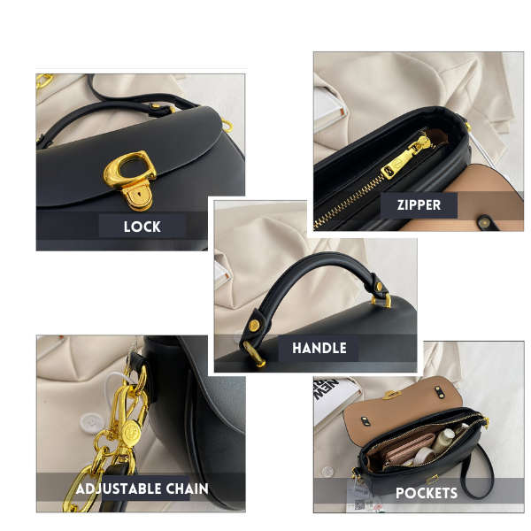 2023 HG Texture Shoulder Bag - White
