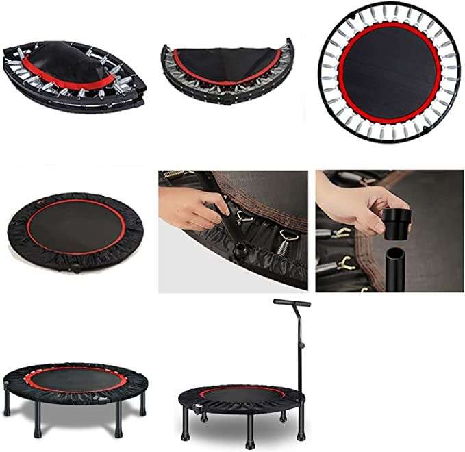 65-95cm Mini Indoor Fitness Trampoline With Handle Bar