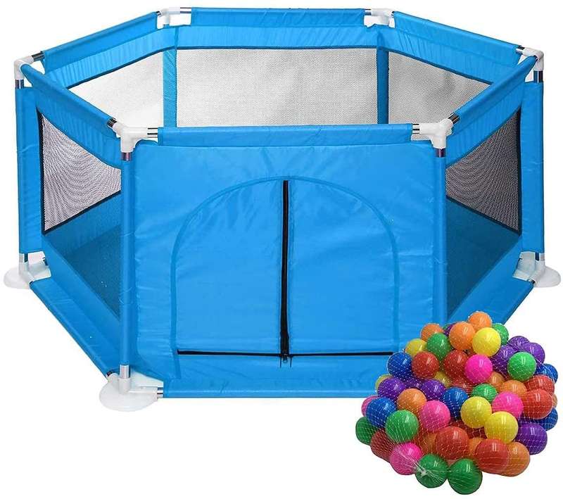 Baby Crawling Toddler Fence Safe Play Yard for Indoor Outdoor
