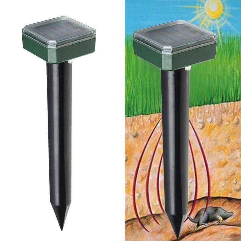Solar Powered Ultrasonic Animal Control Rodent Repellent and Deterrent