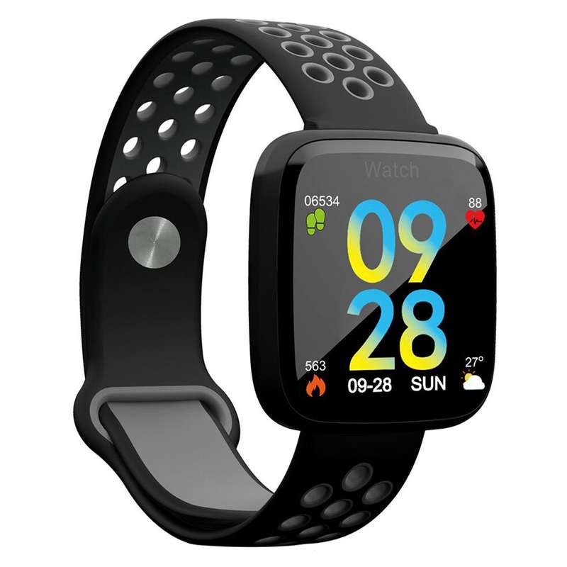 SWEG® Sports Fitness Activity Tracker Heart Rate Monitor Y6 Smart Watch - Grey & Black