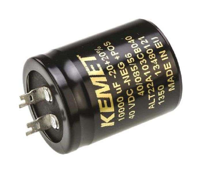 Kemet (ALT22A103CB040) Electrolytic Capacitor, Long Life, 10000 µF, 40 V