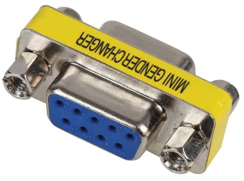 Videk (8101) D Sub Connector Adapter, Standard D Sub, Receptacle, 9 Ways