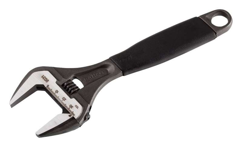 Bahco (9031) Wrench, Adjustable, Plumbers, 38 mm Max Jaw Opening, 218 mm