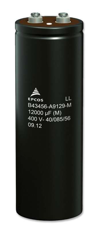 EPCOS (B43456A9228M000) Electrolytic Capacitor, Screw, 2200 µF, 400 V