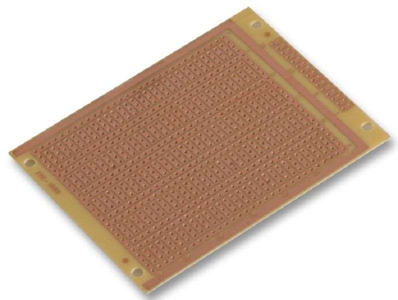 Multicomp Pro (MC01010) Prototype Board, Phenolic, 1.6 mm, 95 mm, 72 mm