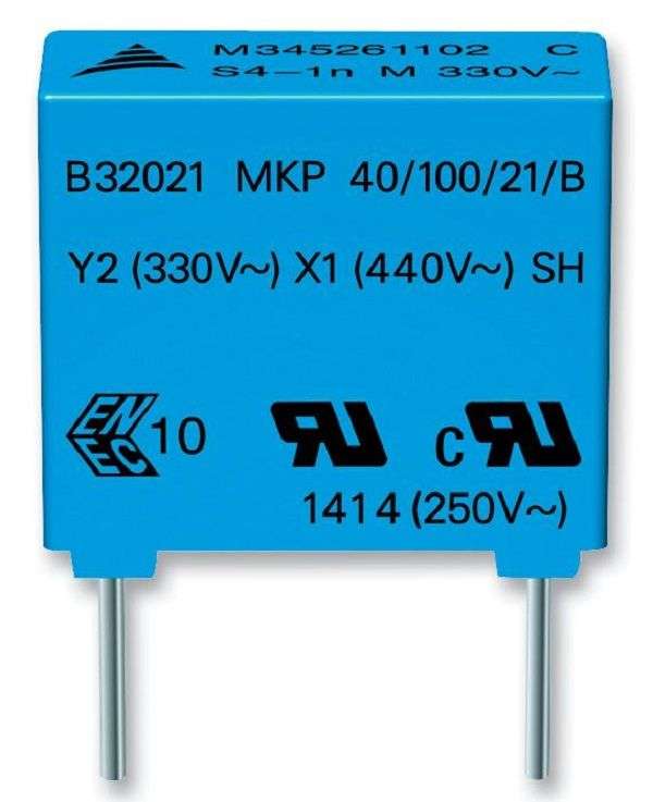 Epcos (B32021A3332M000) Safety Capacitor, 3300 pF, ± 20%