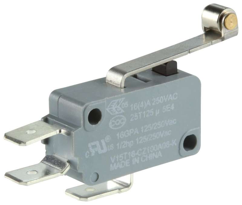 Honeywell (V15T16-CZ100A06-K) Microswitch, Standard, Roller Lever