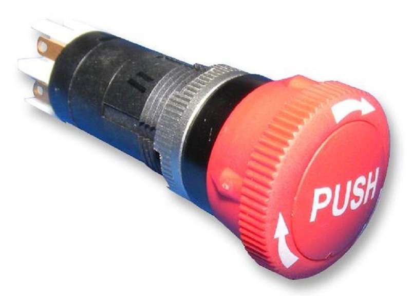 Multicomp Pro (MCOS38008) Emergency Stop Switch, SPDT, Quick Connect