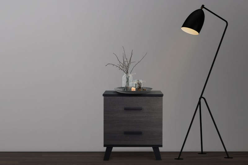 2 Drawer Pedestal - Grey