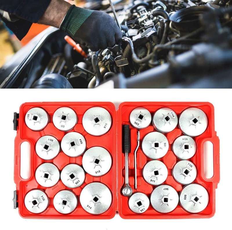 23-Piece Aluminium Oil Filter Socket Wrench Set