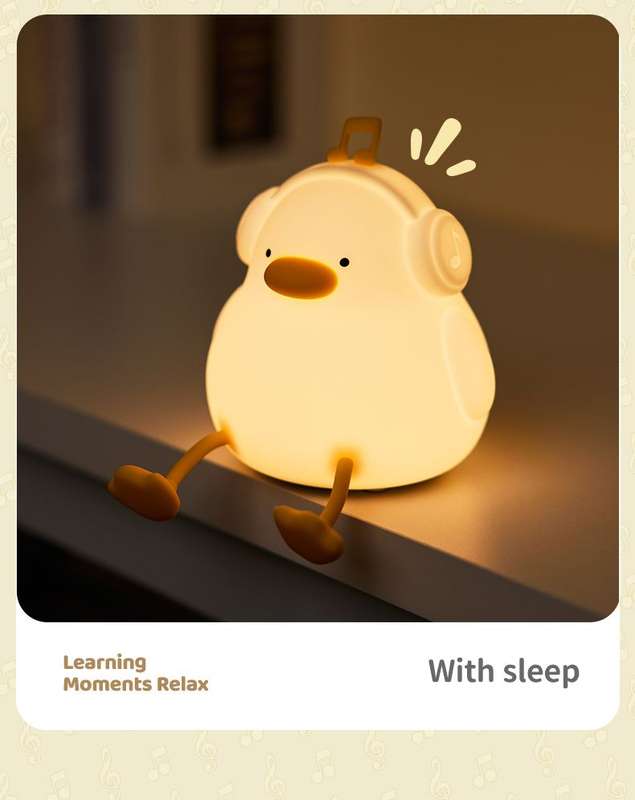 Enjoy Duck Rechargeable Dimmable Night Light Lamp with Timer