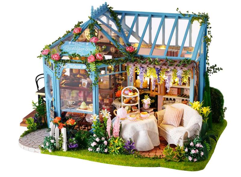 Cuteroom DIY Miniature House - Tea House Rose Garden