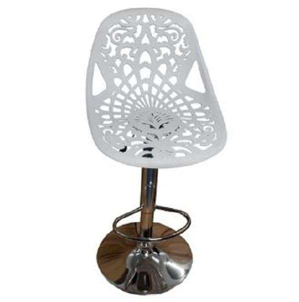Reena Floral Barstool / Patio stools - White