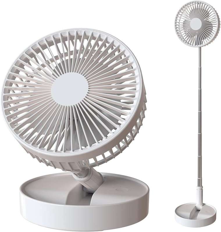 Rechargeable Extendable Folding Fan