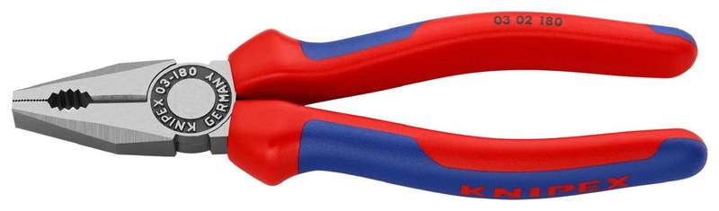 Knipex (03 02 1800) 180mm Combination Pliers with Cutting Edges