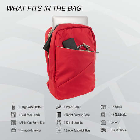 Kingsons Arrow Series -  15.6" Notebook Backpack - Red