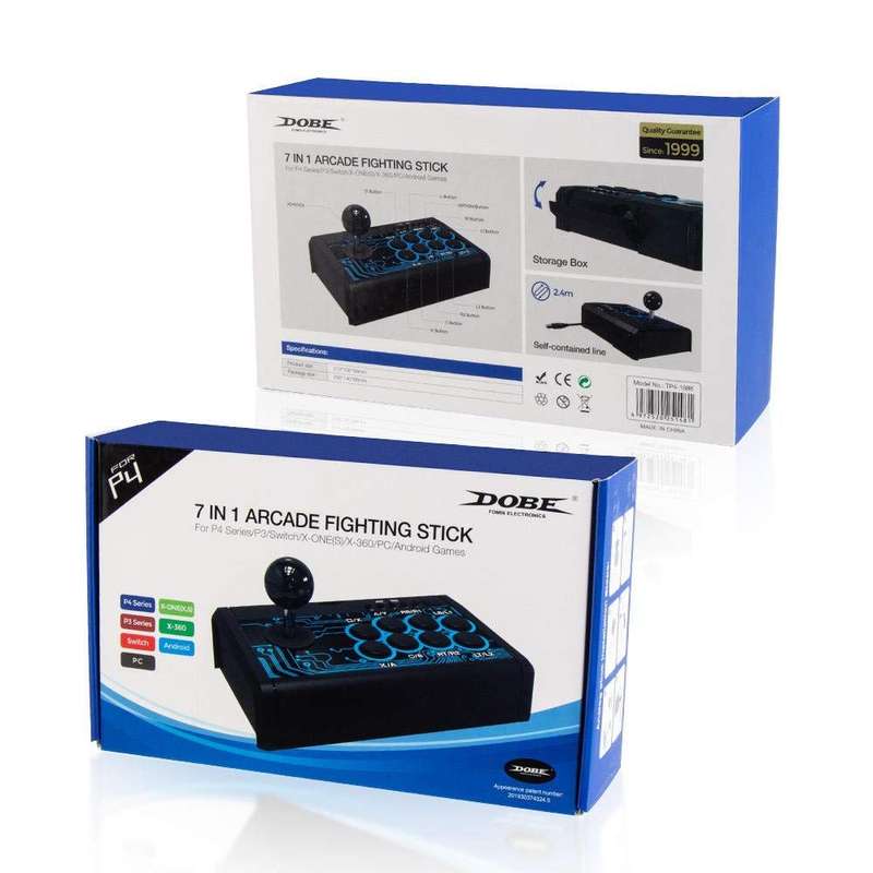 Dobe TP4-1886 Arcade Fighting Stick Controller - OPEN BOX