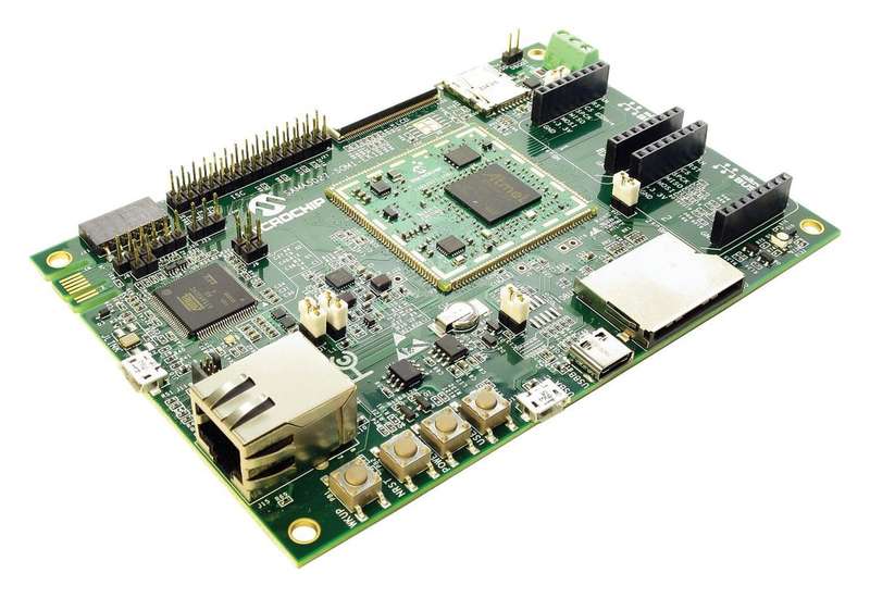Microchip (ATSAMA5D27-SOM1-EK1) Development Kit, SAMA5D27 SoM, 1GB RAM