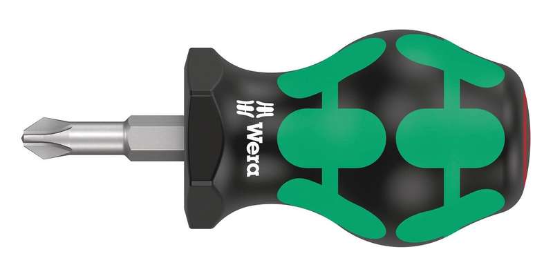 Wera (350 STUBBY PH 2 X 25 MM) Phillips Screwdriver, PH2, 79mm