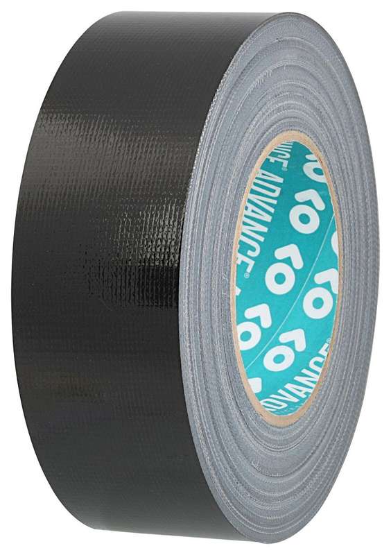 Advanced Tapes (AT175 BLACK 50M X 50MM) Duct Tape, 50 mm x 50 m