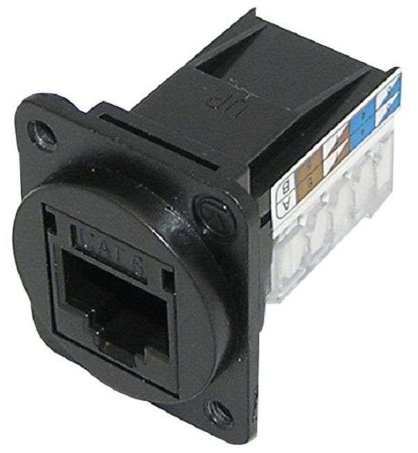 Tuk (SKMCBKDPM) Modular Connector, RJ45 Jack, 1 x 1 (Port), 8P8C, Cat6