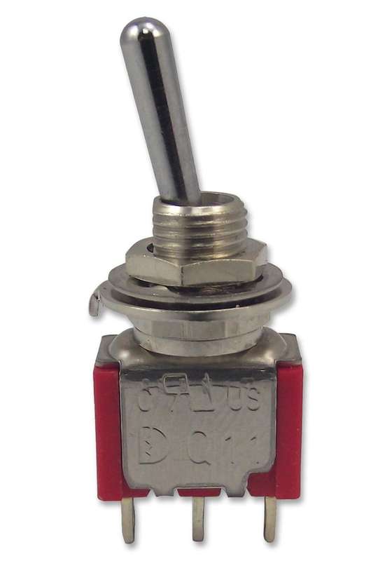 Multicomp Pro (1MS2T1B5M1QE) Toggle Switch, On-(On), SPDT, Non Illuminated