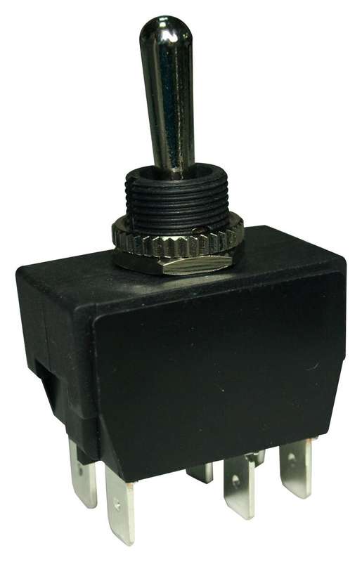 Multicomp Pro (MCR13-448F1-01A-1HR) Toggle Switch, On-Off, DPST