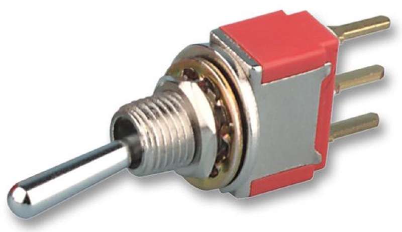 TE Connectivity (A201SYCB04) Toggle Switch, On-On, DPDT, Non Illuminated
