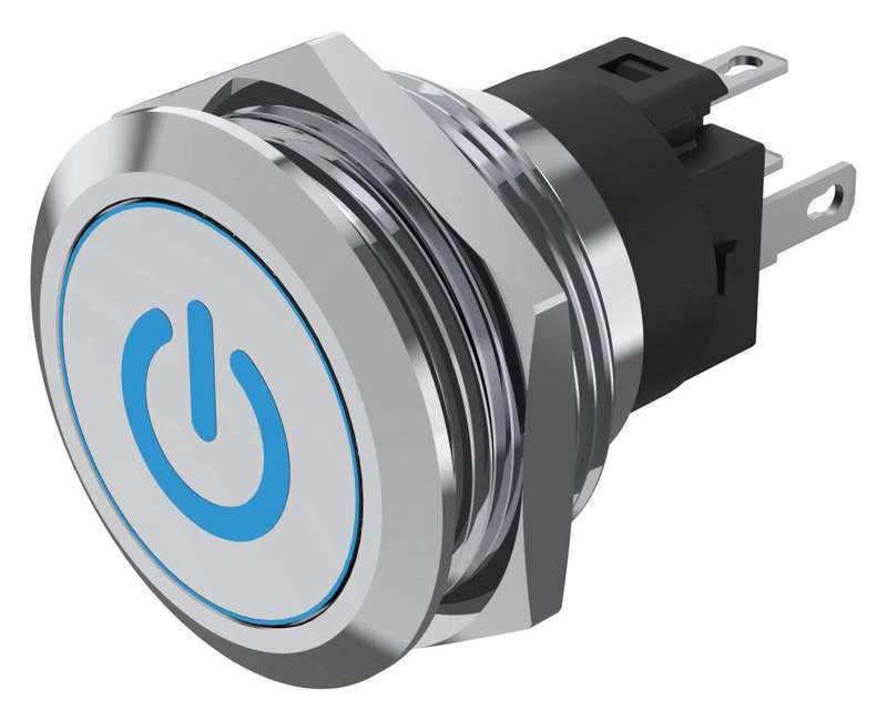 EAO (82-6151.1A24.B002) Vandal Resistant Switch, 82 Series, 22 mm