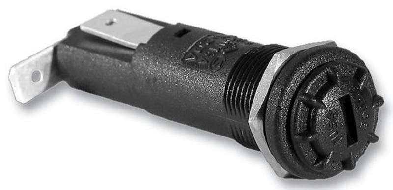 Bulgin Limited (FX0419) Fuseholder, Panel Mount, 250V, 16A, 6.3 x 32mm