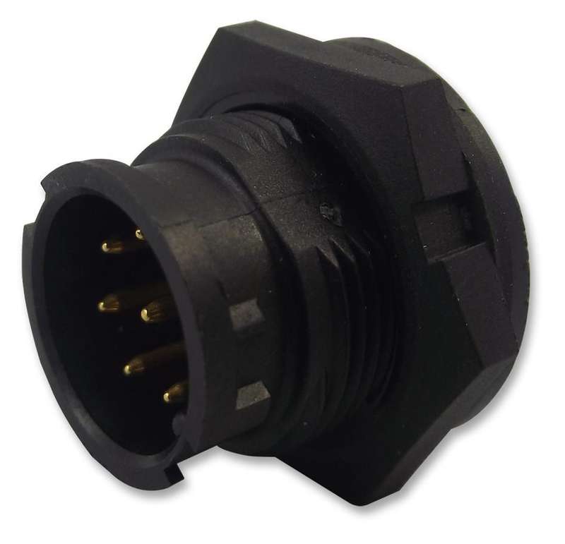 Multicomp Pro (2CT3002-W08300) Circular Connector, Plug, 8 Contacts
