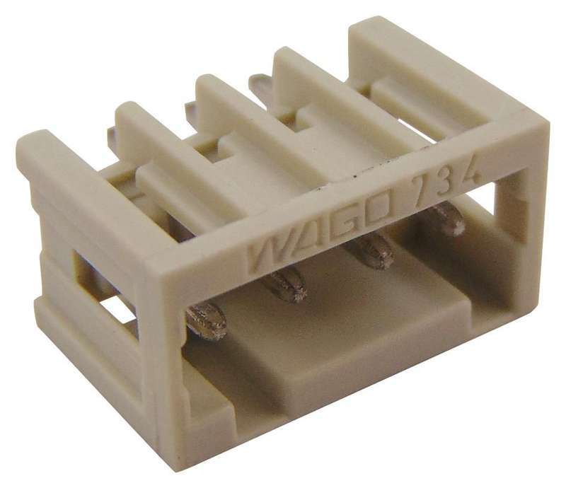 Wago (734-134) Terminal Block, Header, 3.5 mm, 4 Ways