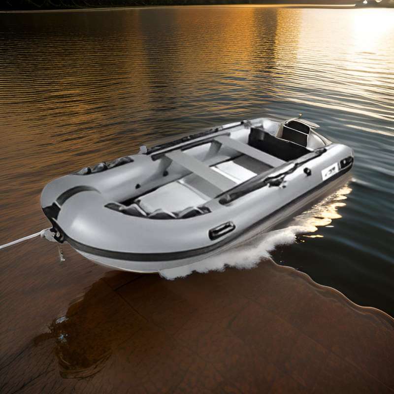 3.3m Inflatable Boat With Leather Padding And Water-Resistant Base