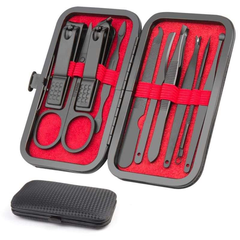 10pc Set of Stainless Steel Nail Clippers