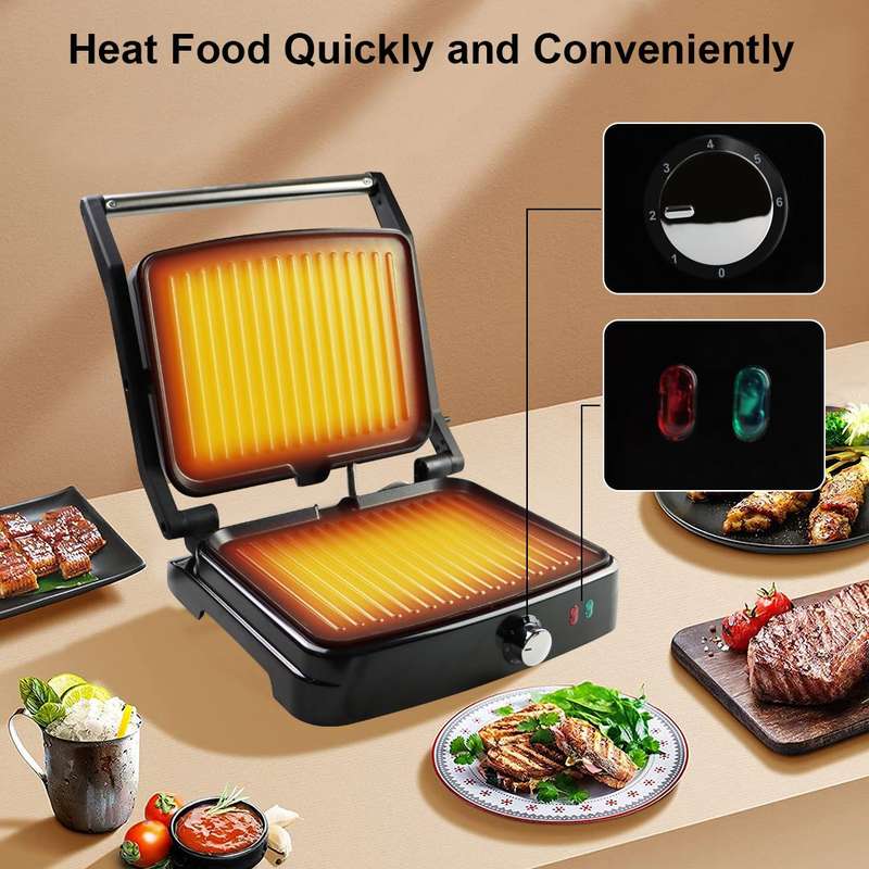Sokany Sandwich Press and Healthier Grill - 2000W