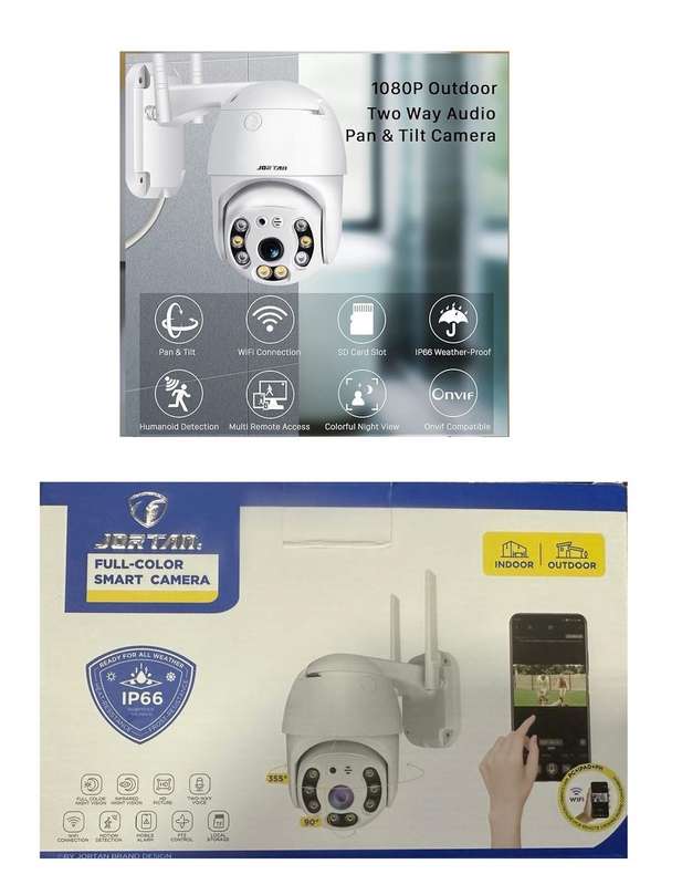 Jortan Outdoor Security Camera, Wi-Fi IP Camera, 360 Panoramic View