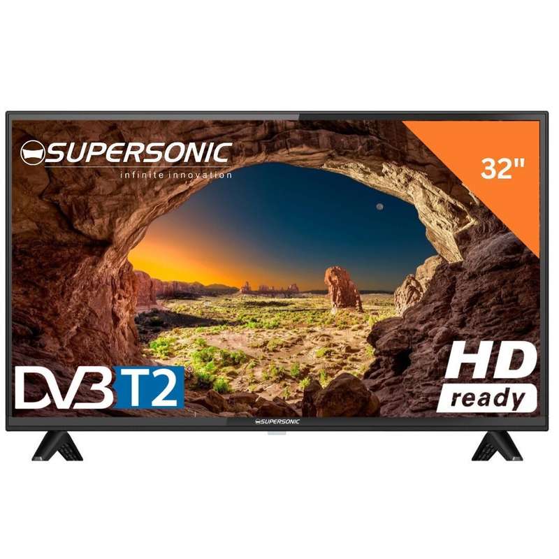 Supersonic 32` HD Ready LED TV with Digital Tuner (DVB-T2) + Dynamic Sound