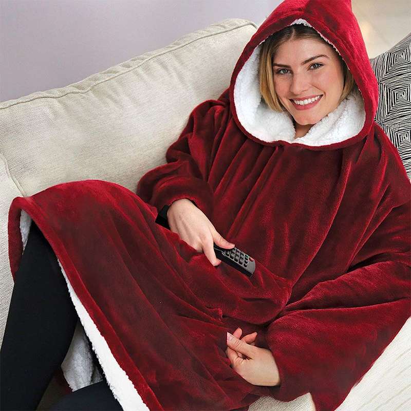One Size Fits All, Ultra Plush Blanket, Huggie Hoodie, TV Blanket