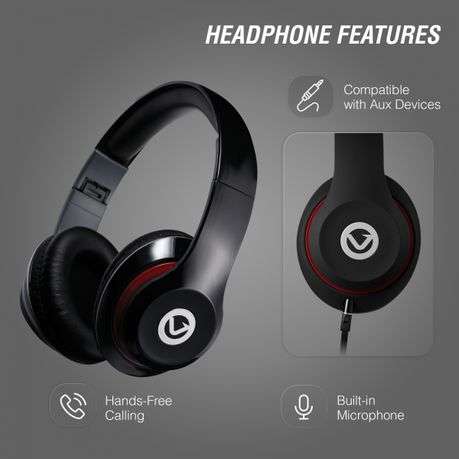 Volkano Falcon Series Wired Aux Headphones with Mic