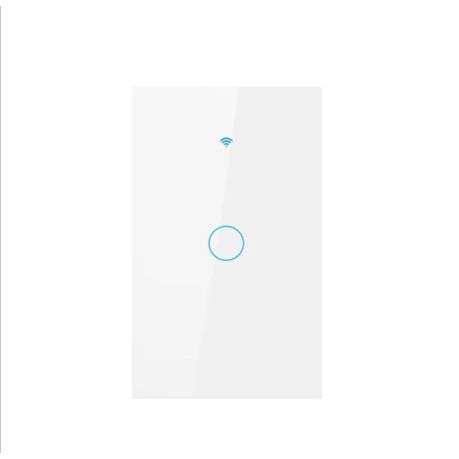 Universal WiFi Smart Touch Panel Wall - Does Not Require Neutral - 1 Gang