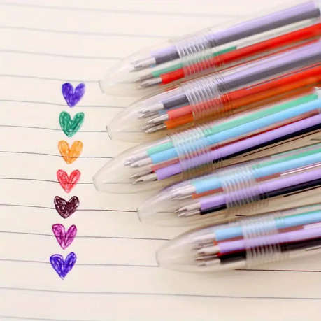 6-in-1 Multi-Colour Pen